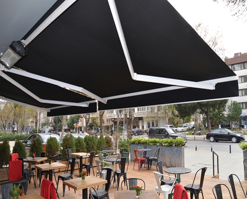 Alaçatı Tente Pergola, Mafsallı Tente Modeli 1 Alaçatı Tente Pergola, Mafsallı Tente Modeli 1