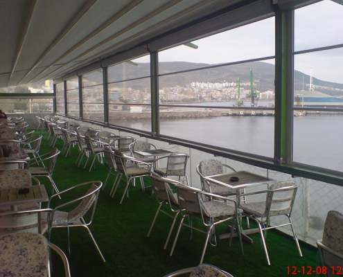 Alaçatı Tente Pergola, Şeffaf Stor Modeli 2