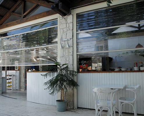 Alaçatı Tente Pergola, Şeffaf Stor Modeli 3