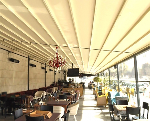 Alaçatı Tente Pergola, Otomatik Tente Pergola Modeli 1