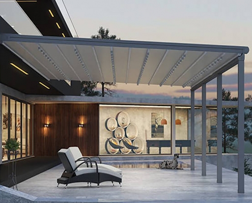 Alaçatı Tente Pergola, Otomatik Tente Pergola Modeli 3