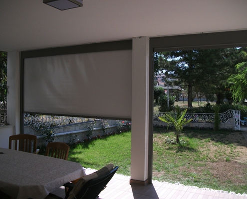 Alaçatı Tente Pergola, Zip Perde Model 1