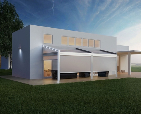 Alaçatı Tente Pergola, Zip Perde Model 5